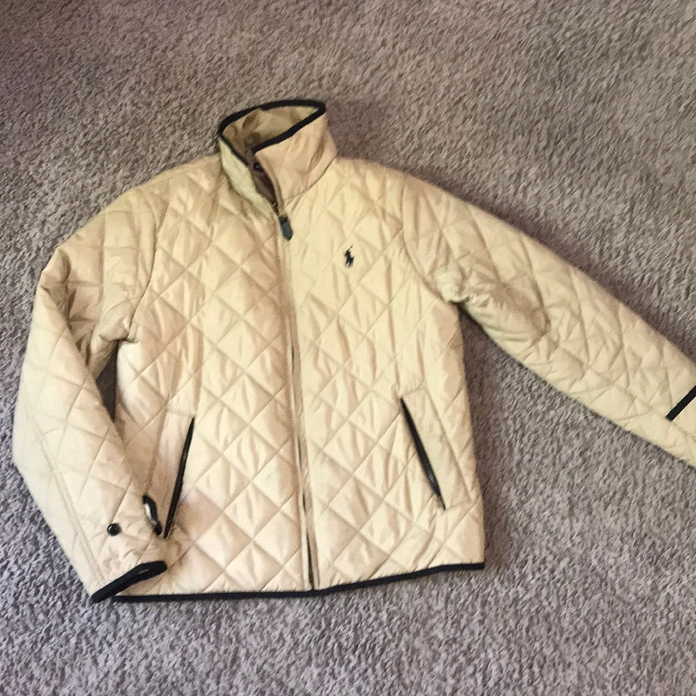 Tan Ralph Lauren sport quilted jacket